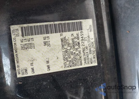 2016 Nissan Altima 2.5 Sv from USA, damaged, VIN 1N4AL3AP9GC229459